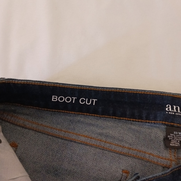 ana Low Rise Bootcut Dark Wash Denim Jeans Size 16 - Picture 8 of 11